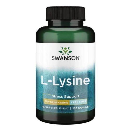 Swanson L-Lysine (Lizin) 500mg Free Form 100 kapszula
