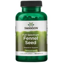 Swanson Fennel Seed 480mg 100 kapszula (Édeskömény mag őrlemény)