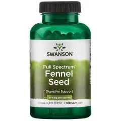   Swanson Fennel Seed 480mg 100 kapszula (Édeskömény mag őrlemény)