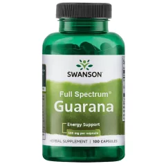 Swanson Guarana 500 mg 100 kapszula