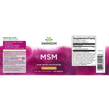 Swanson MSM 1500mg 120 tabtetta