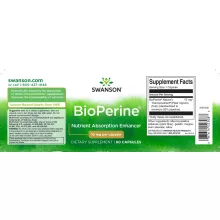 Swanson BioPerine 10mg 60 kapszula