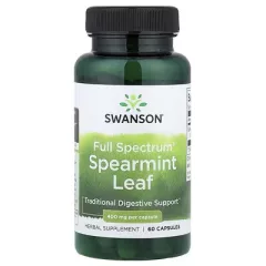 Swanson Spearmint Leaf 400mg 60 kapszula fodormentalevél