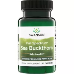   Swanson Sea Buckthorn (homoktövis) gyümölcspor 400mg 60 kapszula