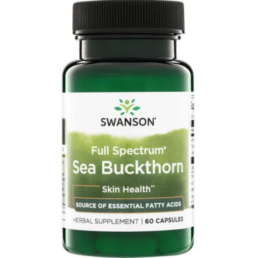 Swanson Sea Buckthorn (homoktövis) gyümölcspor 400mg 60 kapszula
