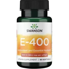   Swanson E-400 vitamin 180mg 60 kapszula d-alfa-tokoferol-acetát
