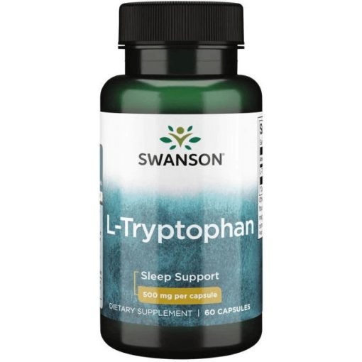 Swanson L-Tryptophan 500mg 60 kapszula (az 5HTP előanyaga)