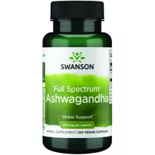 Swanson ASHWAGANDHA 250mg 100 vegán kapszula