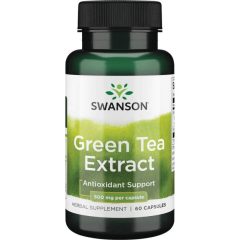   Swanson Green Tea Extract 500mg 60 kapszula (Zöld tea kivonat)