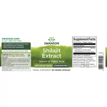Swanson Shilajit Extract (kivonat) 400mg 60 növényi kapszula