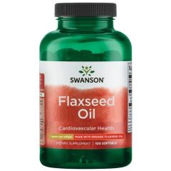   Swanson Flaxseed Oil 1000mg (Organikus lenmagolaj) 100 kapszula