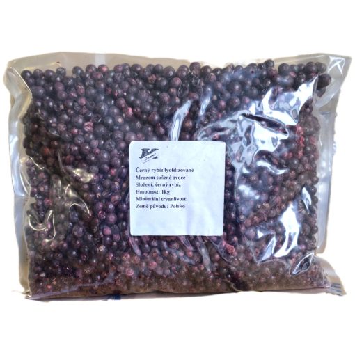 Paleolit Liofilizált fekete ribizli 1kg lédig szemek Black currant