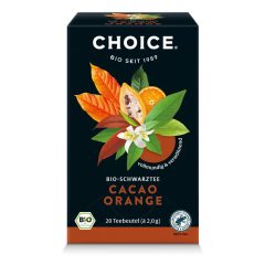   BIO CHOICE® Kakaó-narancs fekete tea 40g Cacao orange 20 filter