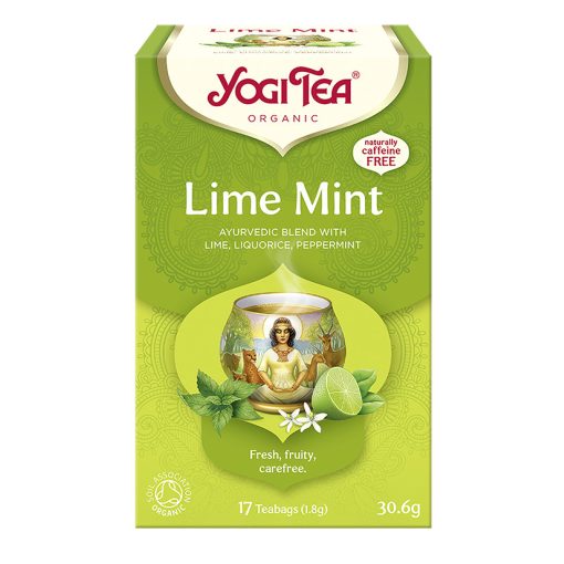 BIO Zöldcitromos menta tea 17x1,8g Yogi Green Tea Lime Mint