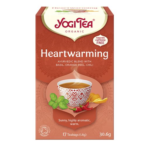 BIO Szívmelengető (Életöröm) tea 17x1,8g Yogi Heartwarming