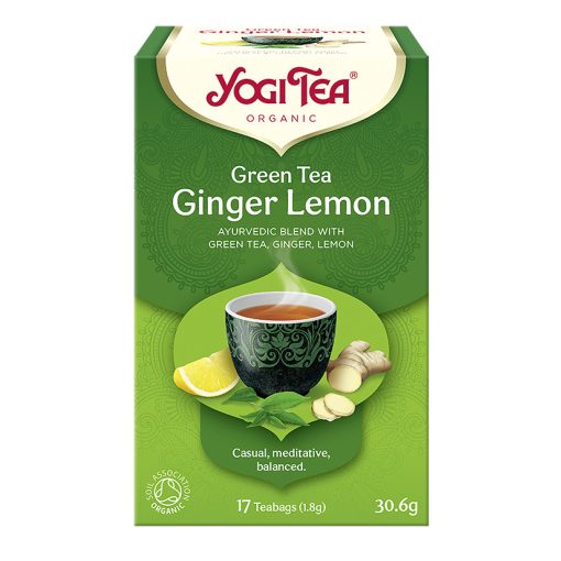 BIO Zöld tea gyömbérrel, citrommal Yogi Green Tea Ginger Lemon
