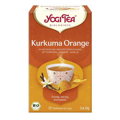 BIO Kurkuma narancs tea 17x2,0g Yogi Kurkuma Orange