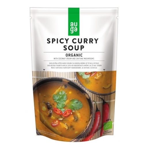 BIO, Vegán fűszeres curry krémleves 400g AUGA