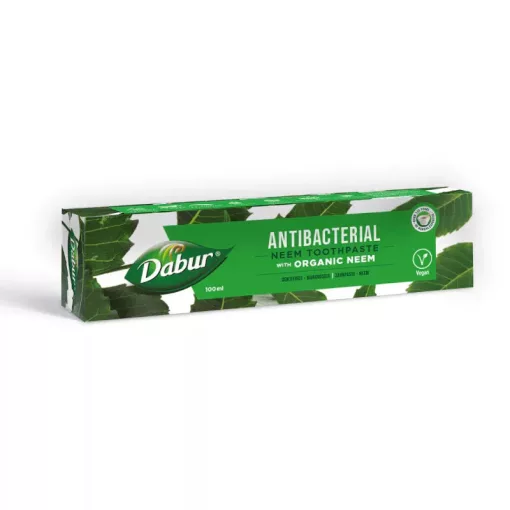 Dabur Antibacterial Neem fogkrém 100ml fluormentes, organikus
