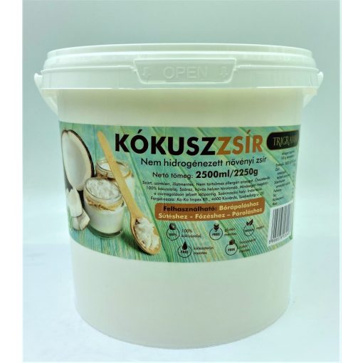 Trigramm Kókuszzsír 2,5l vödrös kókuszolaj