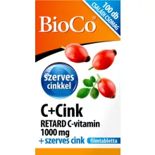 BioCo C+Cink Retard C-vitamin 1000mg + szerves cink 100db filmtabletta