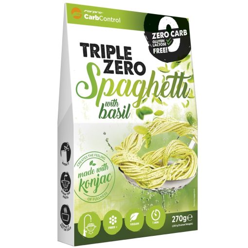 Triple Zero Bazsalikomos spagetti konjac tészta 270g