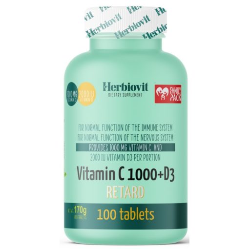 Vitamin C1000+D3 Retard 100 tabletta Herbiovit