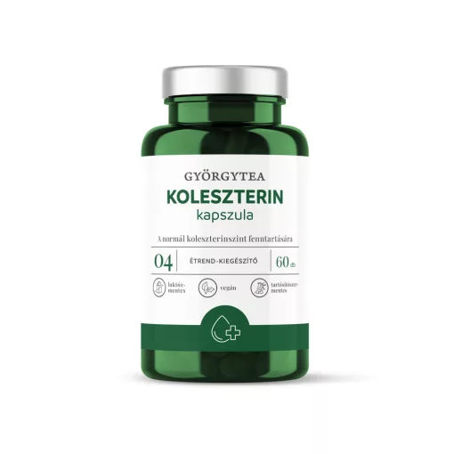 Györgytea Koleszterin 60db kapszula 04 A normál koleszterinszint fenntartására.