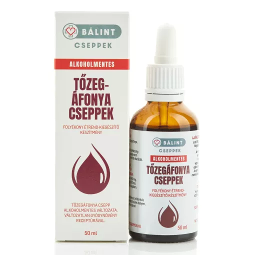 Bálint Cseppek Alkoholmentes Tőzegáfonya cseppek 50ml