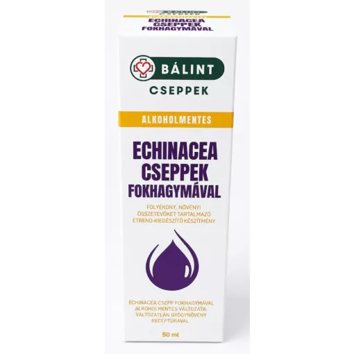 Bálint Cseppek Alkoholmentes Echinacea cseppek fokhagymával 50ml