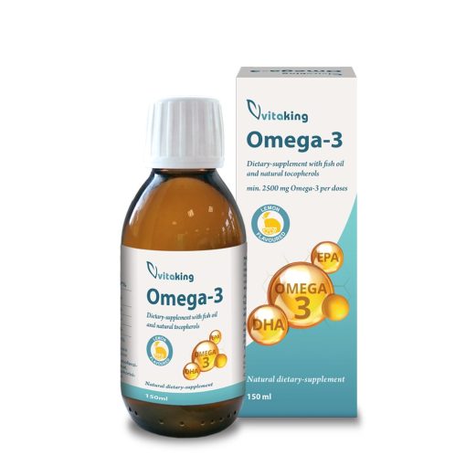 Vitaking Omega-3 olaj 150ml halolaj és természetes tokoferolok