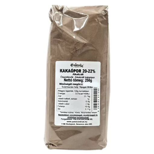 Paleolit Kakaópor 20-22% Alkalizált 250g holland típusú