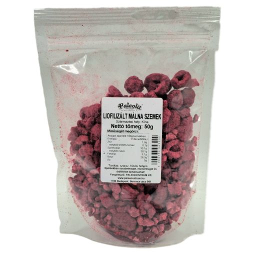 Paleolit Liofilizált málna szemek 50g Raspberries