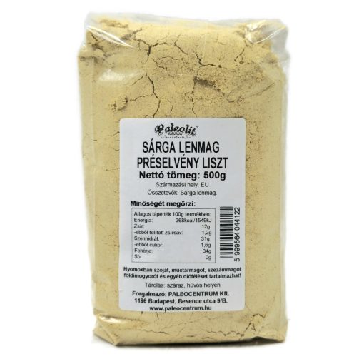 Paleolit Sárga lenmag liszt 500g préselvényből