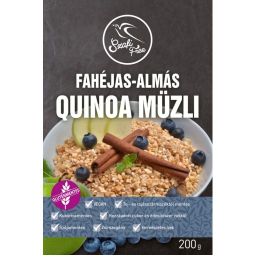 Fahéjas-almás quinoa müzli 200g Szafi Free