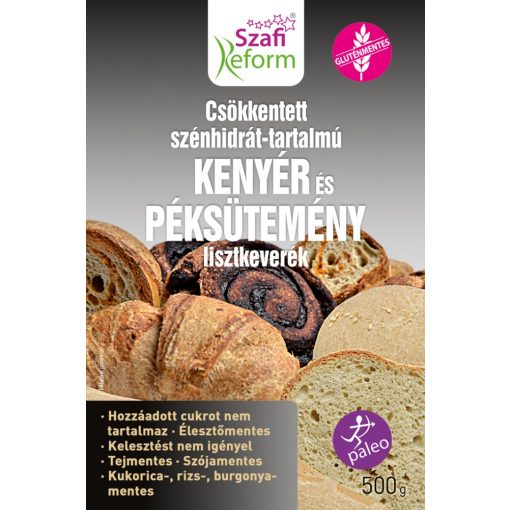 CH csökkentett kenyér és péksütemény lisztkeverék 500g Szafi Reform