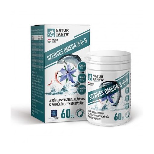 Natur Tanya® Szerves Omega 3-6-9 60db lágyzselatin kapszula