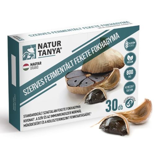 Natur Tanya® Fermentált Fekete fokhagyma 30db kapszula