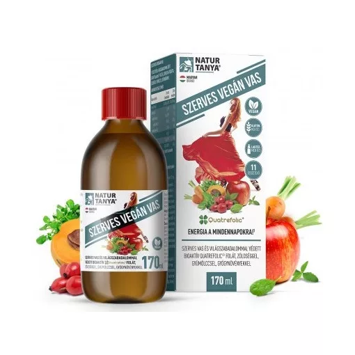 Natur Tanya® Szerves Vegán Vas szirup 170ml