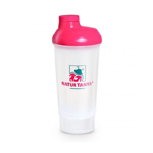 Natur Tanya® kulacs és shaker, alsó tárolórésszel, BPA mentes, 500ml