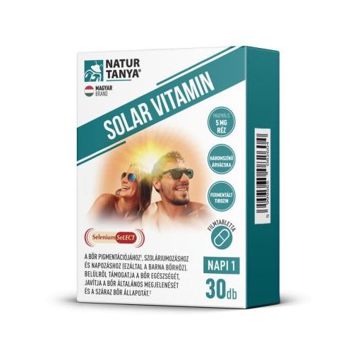 Natur Tanya® Solar vitamin 30db tabletta napozóvitamin