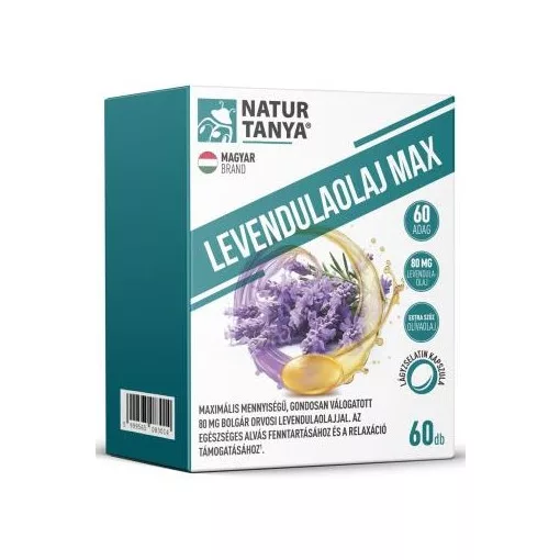 Natur Tanya® Levendulaolaj Max 60db lágyzselatin kapszula