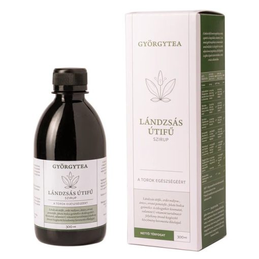 Györgytea Lándzsás útifű szirup 300ml A torok egészségéért