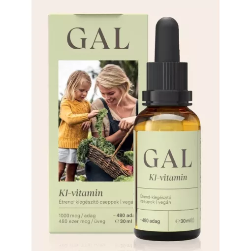GAL K1-Vitamin 1000mcg K-vitamin 480 adag, 30ml ÚJ