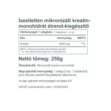 Vitaking Creatine por 250g (mikronizált kreatin-monohidrát)