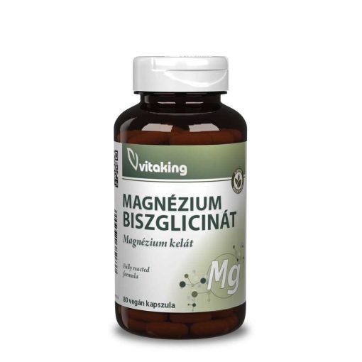 Vitaking Magnézium Biszglicinát (80) vegán kapszula (Magnézium kelát)