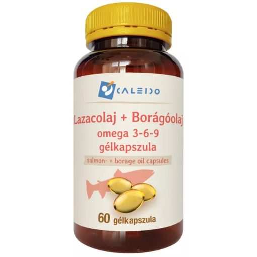 Caleido LAZACOLAJ+BORÁGÓOLAJ omega 3-6-9 gélkapszula 60db