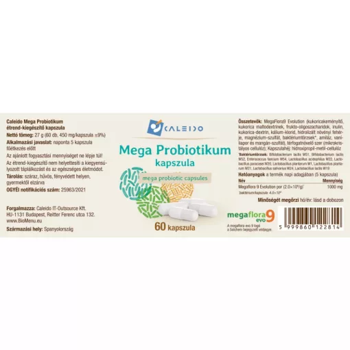 Caleido Mega Probiotikum 60db kapszula