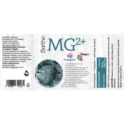 Freyagena Bartha Mg2+ (magnézium-malát) 100mg 75 kapszula