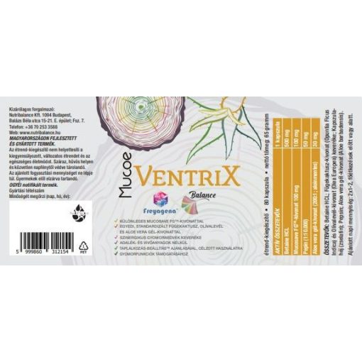 Freyagena Mucoe Ventrix 80 kapszula